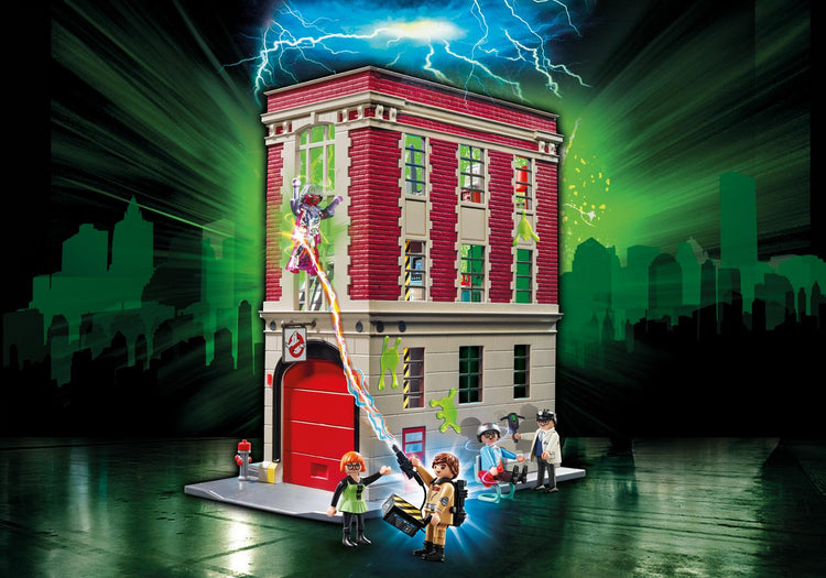 PLAYMOBIL GHOSTBUSTERS #9219 GHOSTBUSTERS Fire house - New Factory Sealed