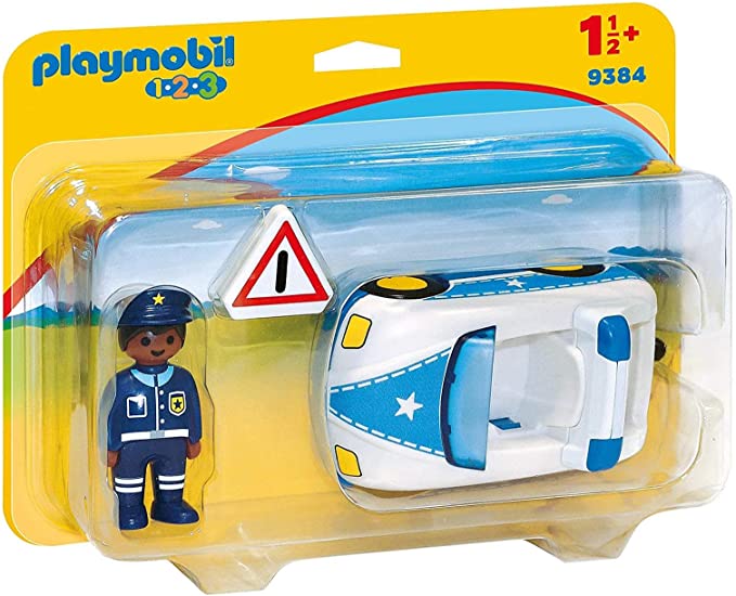 PLAYMOBIL 1.2.3 #9384 Police Car NEW!