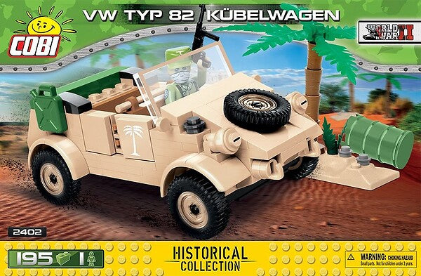 COBI TOYS #2402 VW type 82 Kbelwagen- New Factory Sealed!