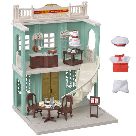 CALICO CRITTERS #CC3012 Delicious Restaurant - New Factory Sealed