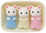 CALICO CRITTERS #CC1806 Marshmallow Mouse Triplets - New Factory Sealed