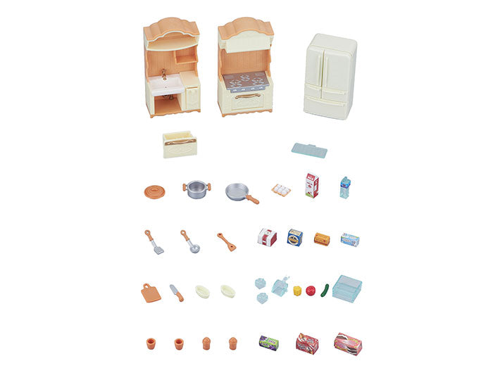 CALICO CRITTERS #CC1810 Kitchen Play Set - New Factory Sealed