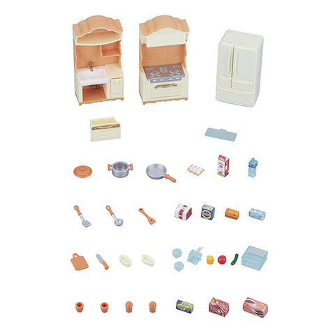 CALICO CRITTERS #CC1810 Kitchen Play Set - New Factory Sealed