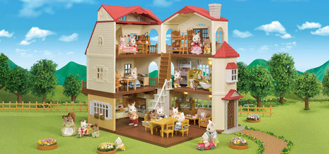 Calico Critters #CF1872 Red Roof Grand Mansion Gift Set NEW!