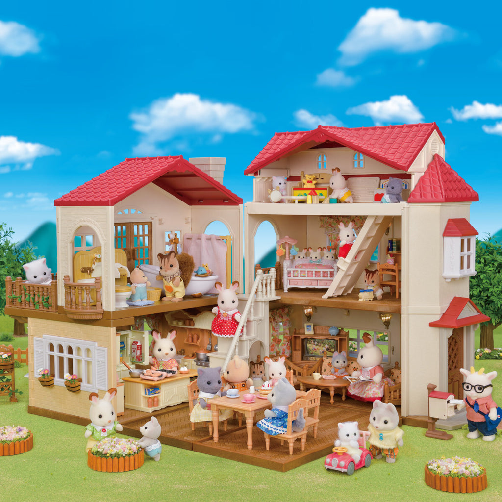 CALICO CRITTERS #CC2079 Red Roof Country Home - Secret Attic Playroom NEW!