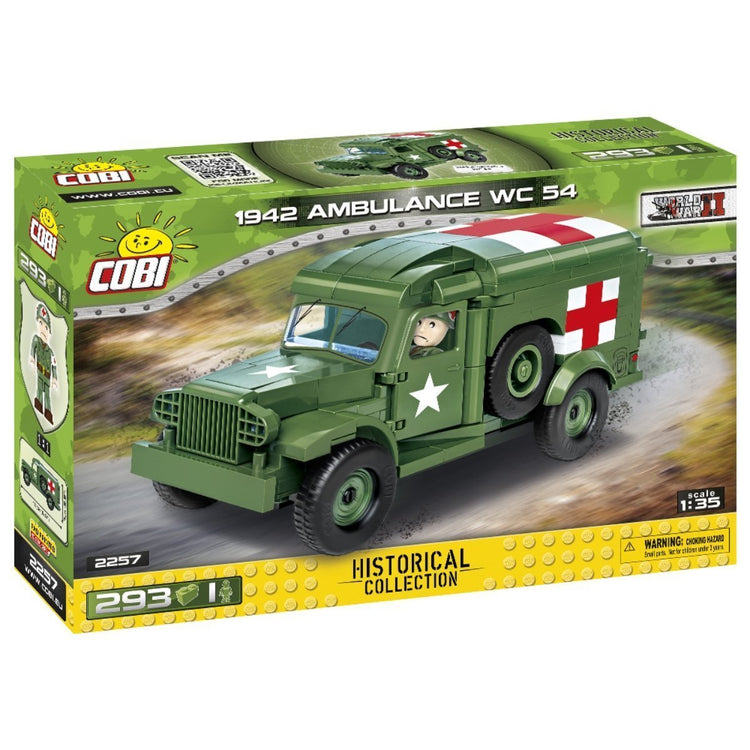 COBI #2257 293PC HC WW II DODGE WC-54 AMBULANCE