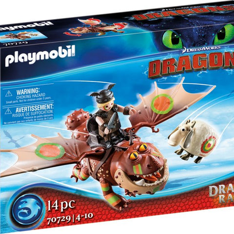 Playmobil #70729 Dragon Racing: Fishlegs and Meatlug NEW!