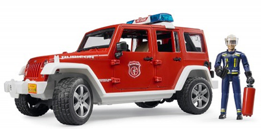 BRUDER #02528 Jeep Wrangler Rubicon  Fire Vehicle #2528