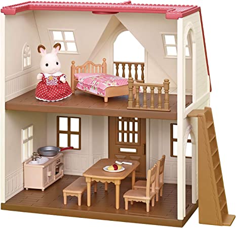 CALICO CRITTERS #CC2029 Red Roof Cozy Cottage Starter Home NEW!