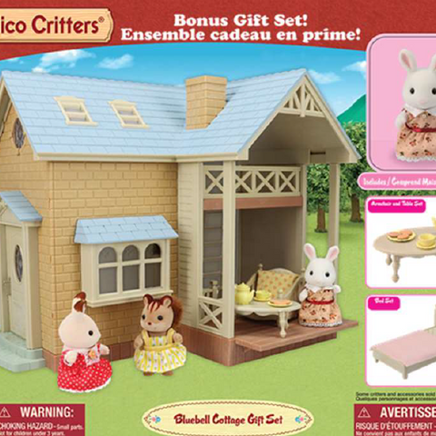 CALICO CRITTERS #CC2032 Bluebell Cottage Gift Set BRAND NEW!