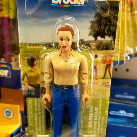 Bruder BWorld #60408 Woman with Light Skin and Blue Jeans - New Factory Sealed